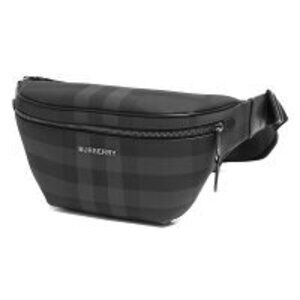 Burberry Cason Belt Bag Waist Body Black Check Gray